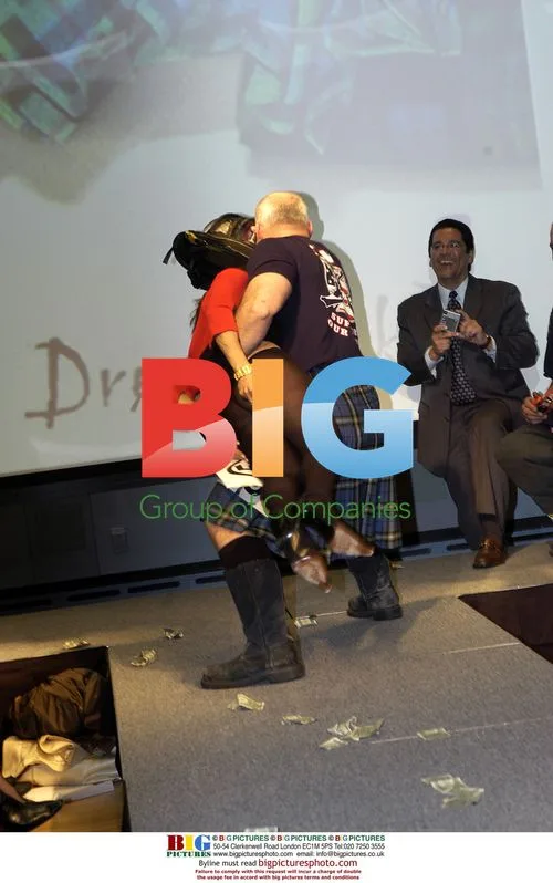 Firefighter Lynn White at Dressed to Kilt fashion show