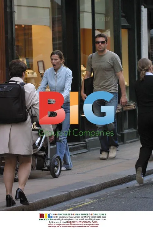 Mark Viduka and family out shopping in London
