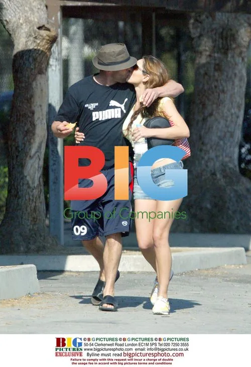 Kelly Brook and Jason Stratham in LA
