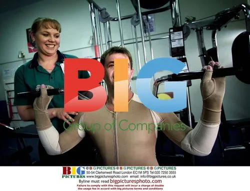 Bali victim Peter Hughes in physiotherapy gym