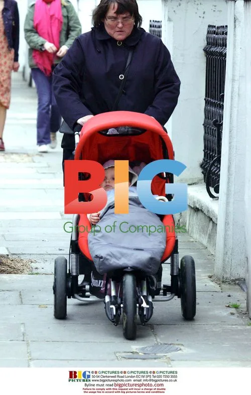 Damien Hurley out with nanny in London