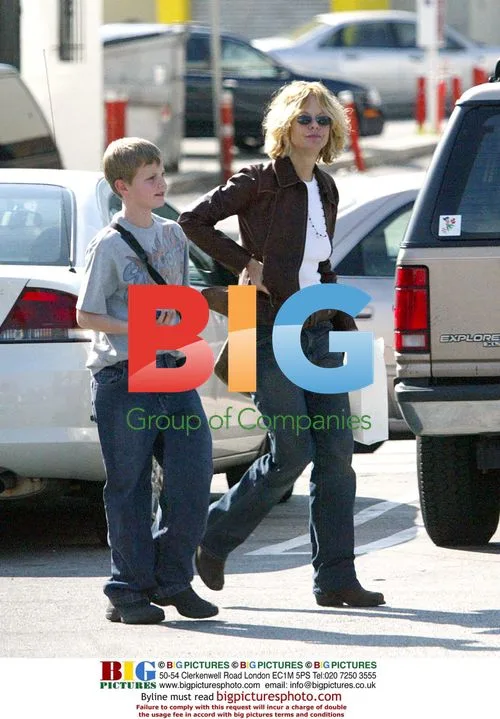 Meg Ryan and son Jack in Brentwood
