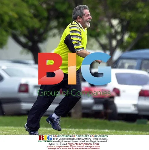 Brazilian President Lula Playing Soccer