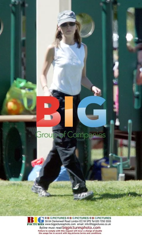 Calista Flockhart and Son Liam at Santa Monica Park