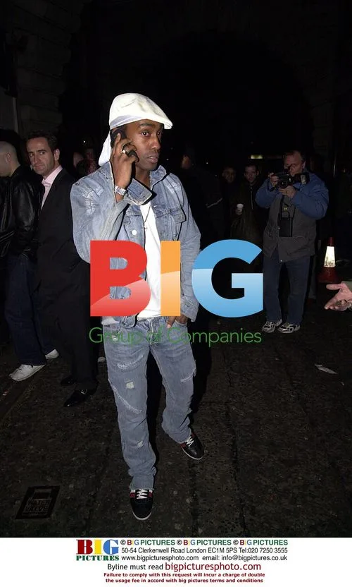 Singer Simon from Blue Leaving London Nightclub