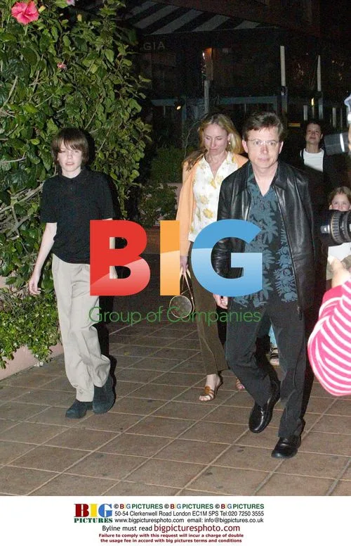 Michael J. Fox and Family at Restaurant