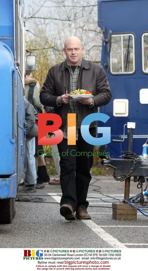 Ross Kemp on Set of Latest Project