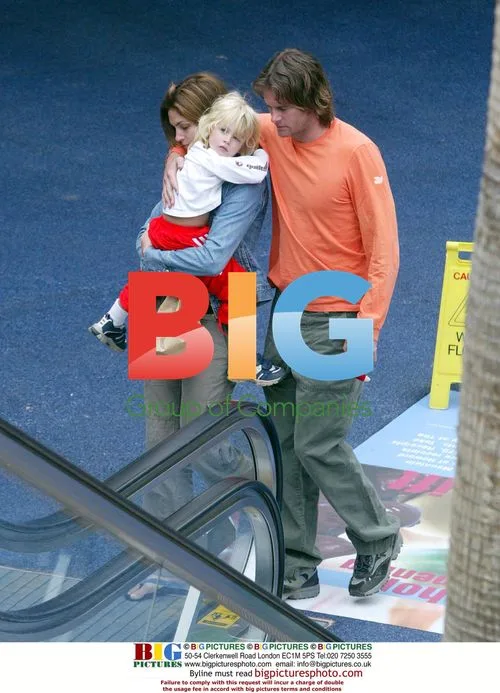 Cindy Crawford with family in Santa Monica