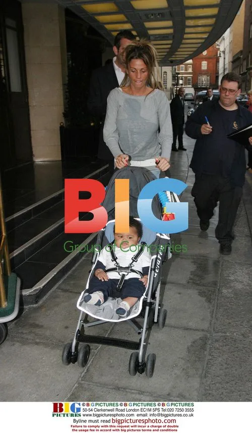 Jordon with son at Dorchester Hotel