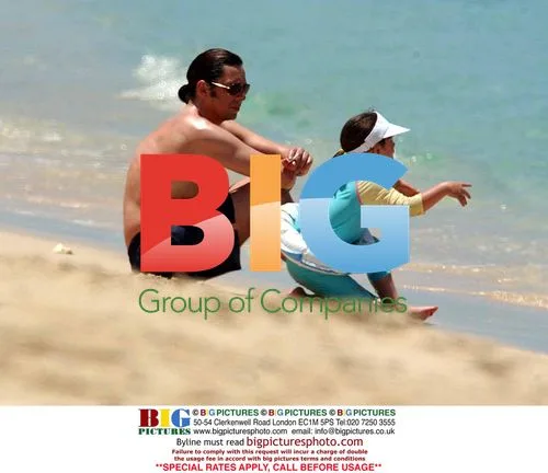 Laurence Llewelyn Bowen and Family at Beach