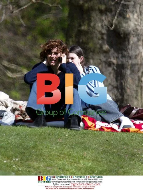 Anna Chancellor Relaxing in London Park