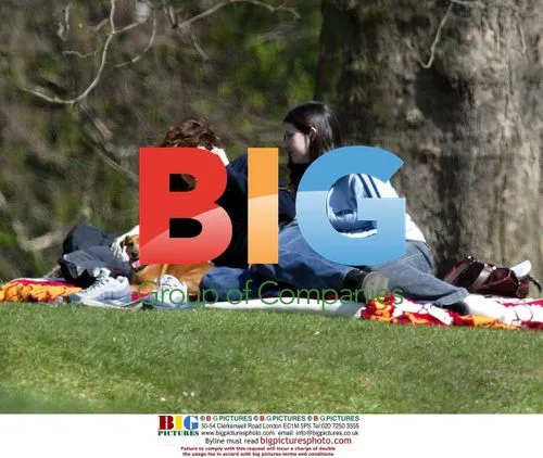 Anna Chancellor and Daughter in London Park