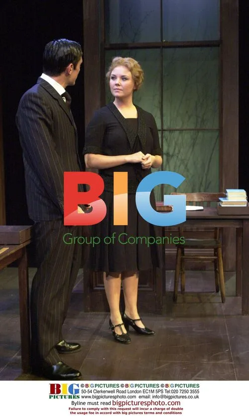 Charlie Brooks and Adam Rickitt on stage for 'Office Games'