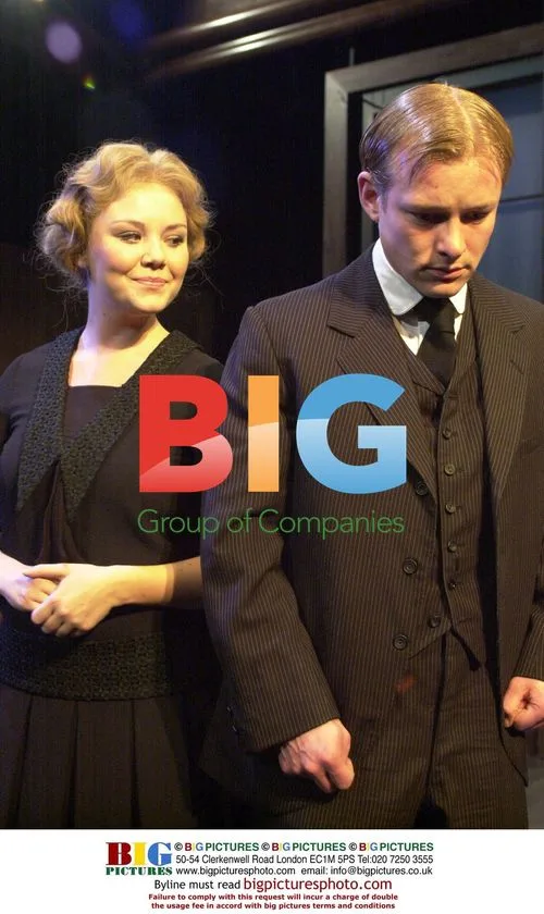 Actors Charlie Brooks and Adam Rickitt on Stage