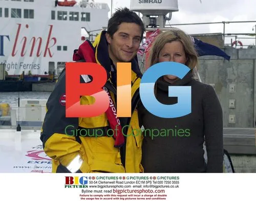 Bear Grylls and Wife at Arctic Expedition Launch