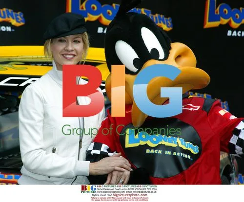 Jenna Elfman and Daffy Duck