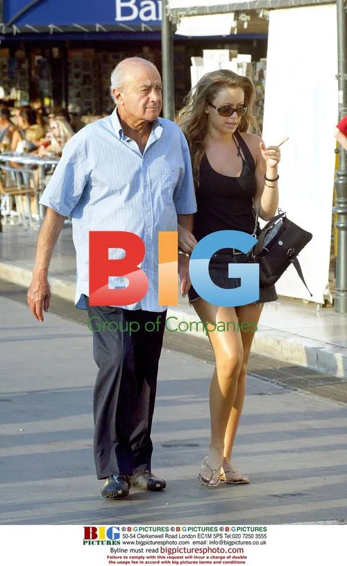 Mohamed Al Fayed with Mystery Girl in France