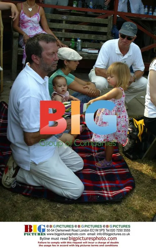 Eric Clapton at Cricket Match