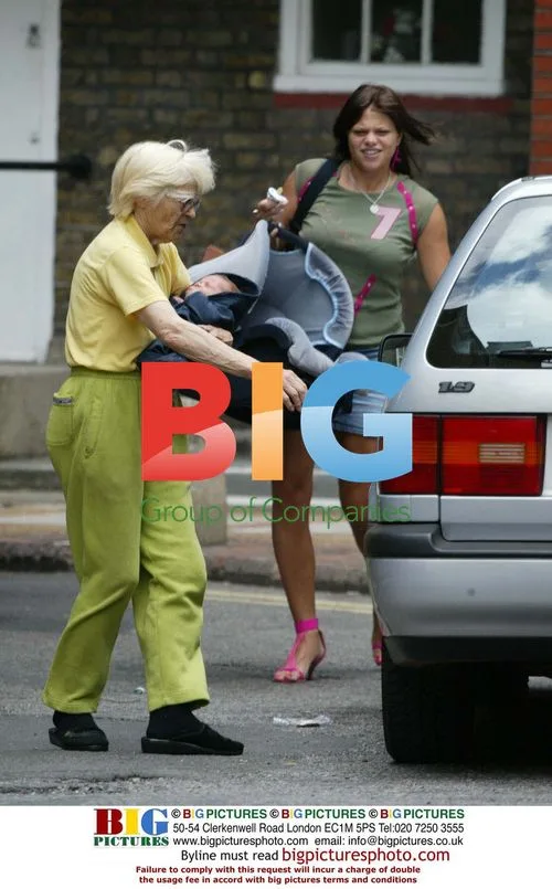 Jade Goody Visiting Grandmother with Son