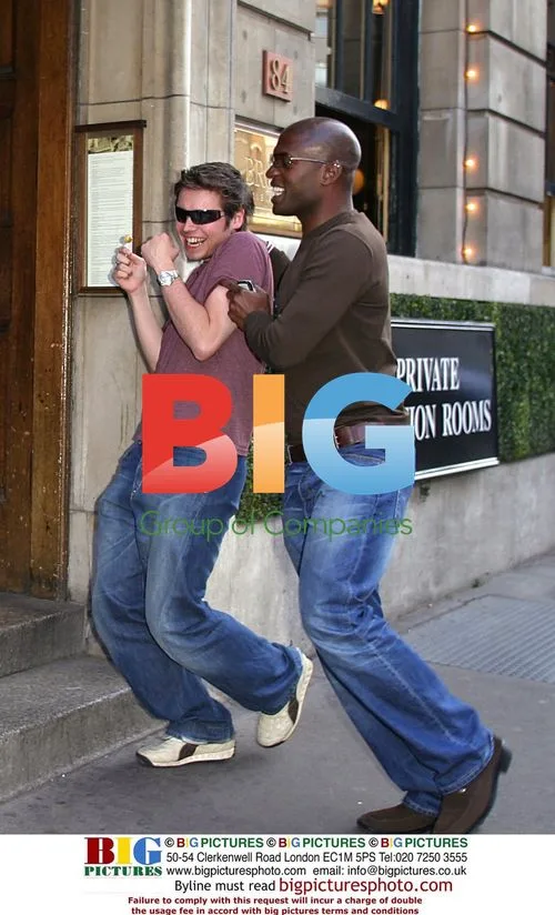 David Sneddon arriving at 'Browns' in London