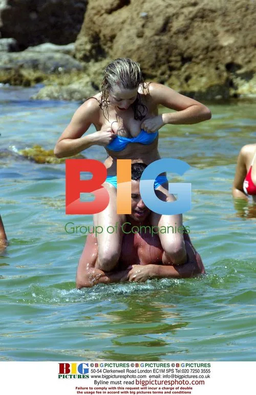 Popl Idol singer Haley Evetts on beach in Spain