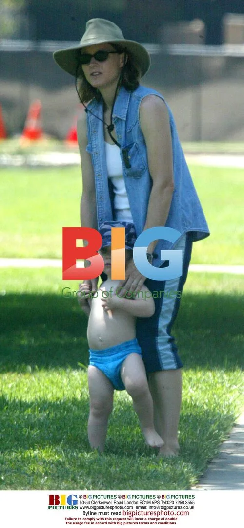 Jodie Foster and son Kit in Beverly Hills park