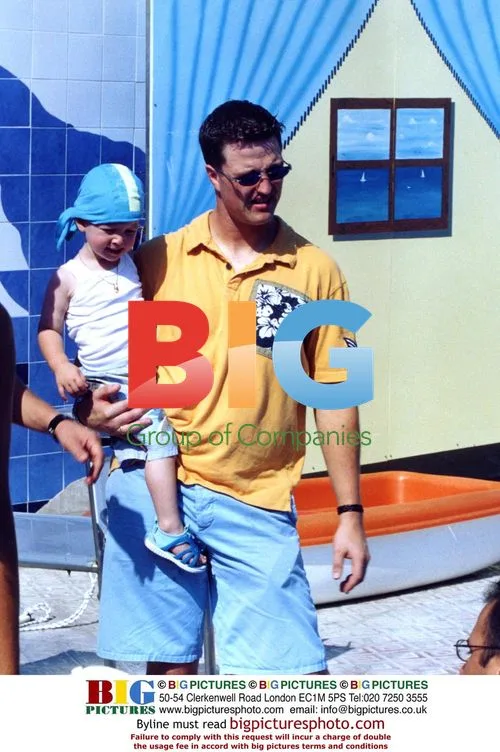 Ralph Schumacher with family in Mallorca