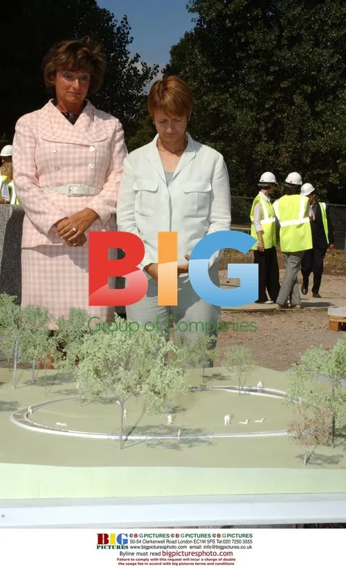 Tessa Jowell and Rosa Monckton at Princess Diana Memorial