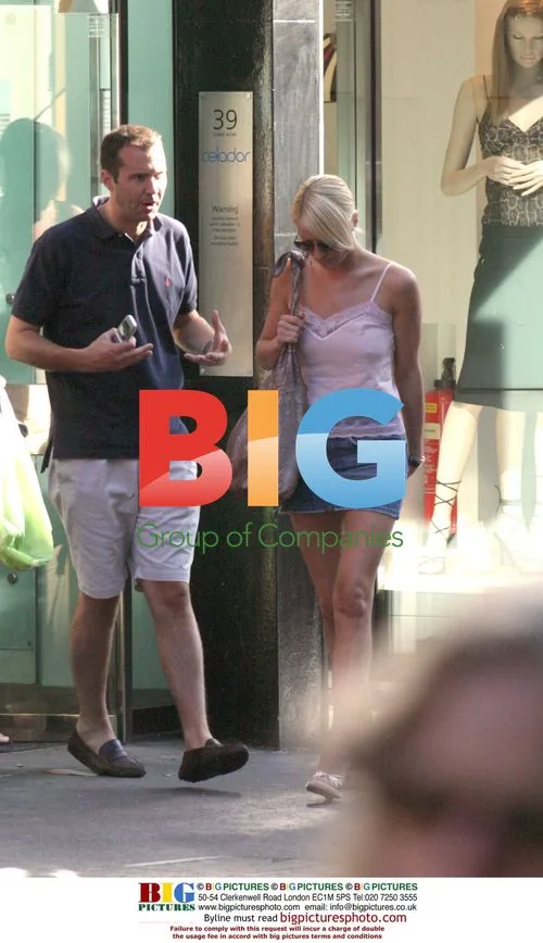 Denise Van Outen and Johnny Vaughn Shop in London
