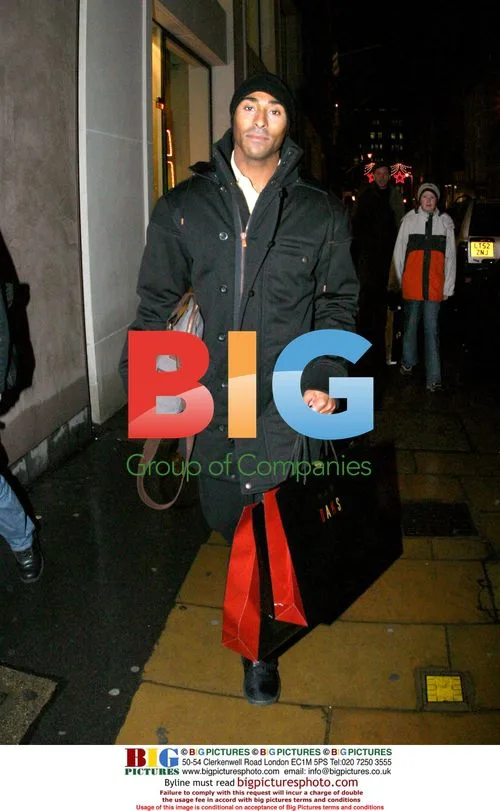 Hurdler Colin Jackson goes shopping in London