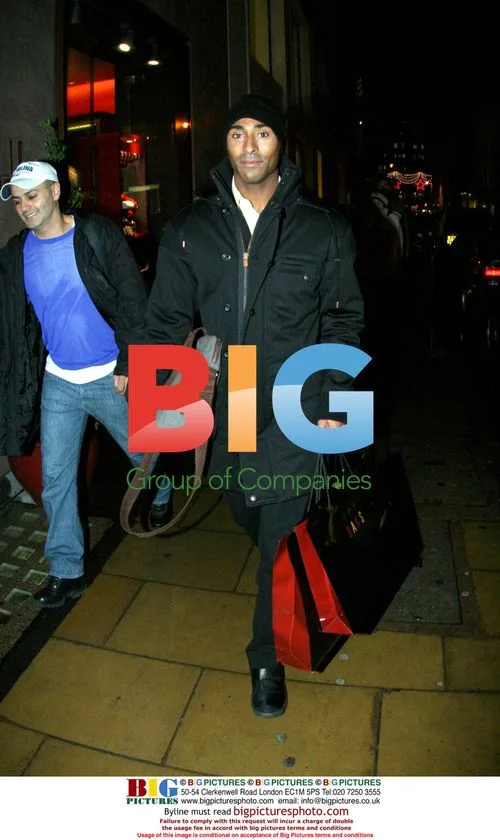 Colin Jackson shopping in London