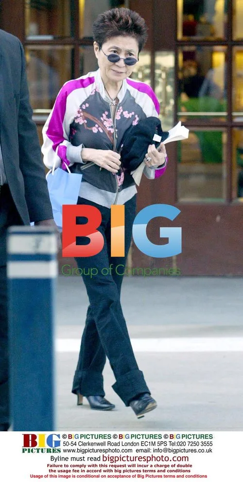 Yoko Ono Shopping in Beverly Hills