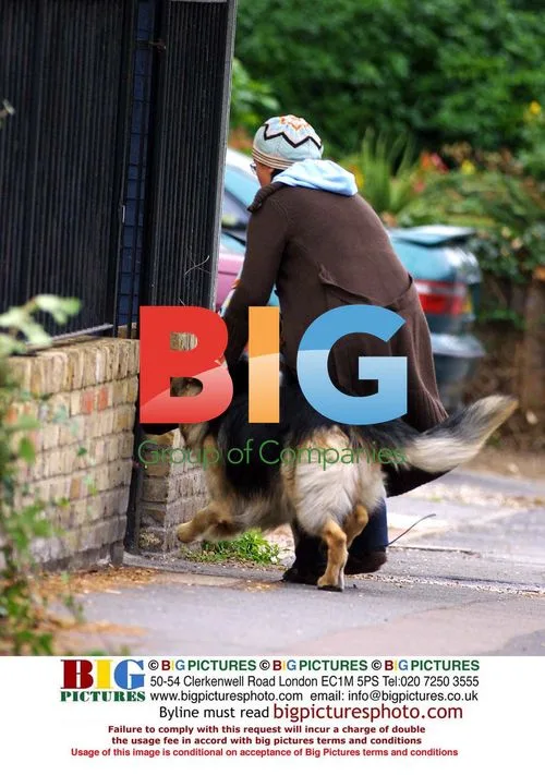 Jesse Wallace Walking Dog in London