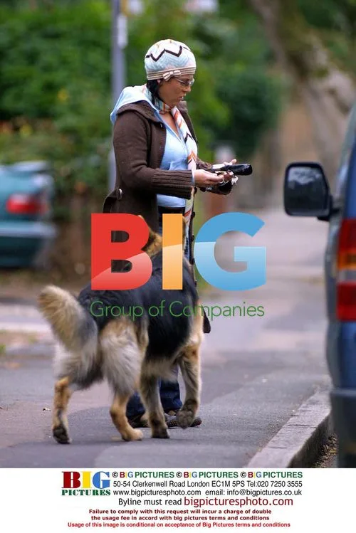 Jesse Wallace Walking Dog in London