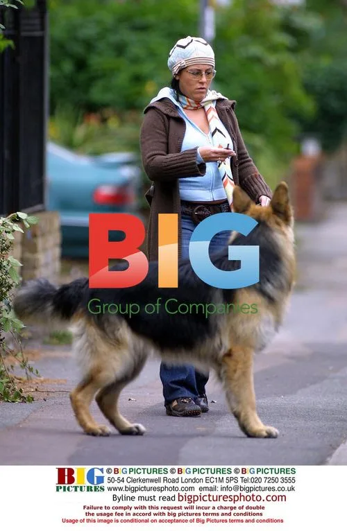 Jesse Wallace Walking Dog in London