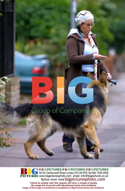 Jesse Wallace Walking Dog in North London