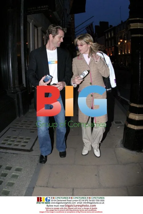 Anthea Turner and Grant Bovey shopping in Knightsbridge