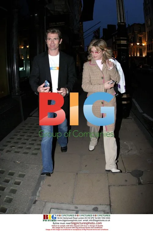 Anthea Turner and Grant Bovey shopping in Knightsbridge