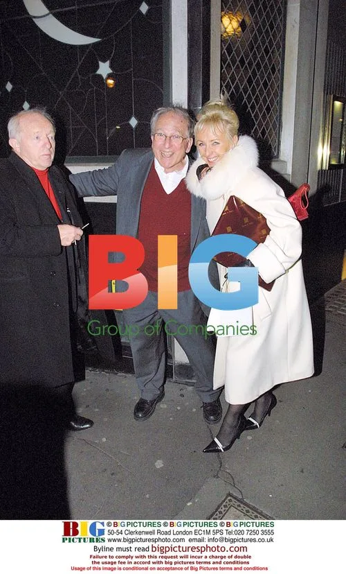 Paul Daniels and wife Debbie leaving The Ivy