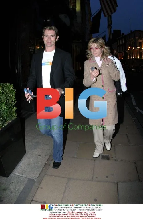 Anthea Turner and Grant Bovey shopping in Knightsbridge