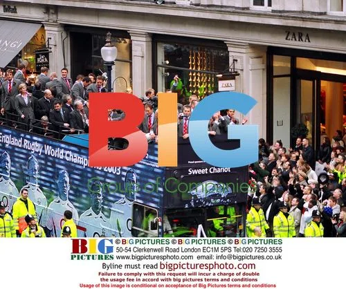England Rugby World Cup Victory Parade