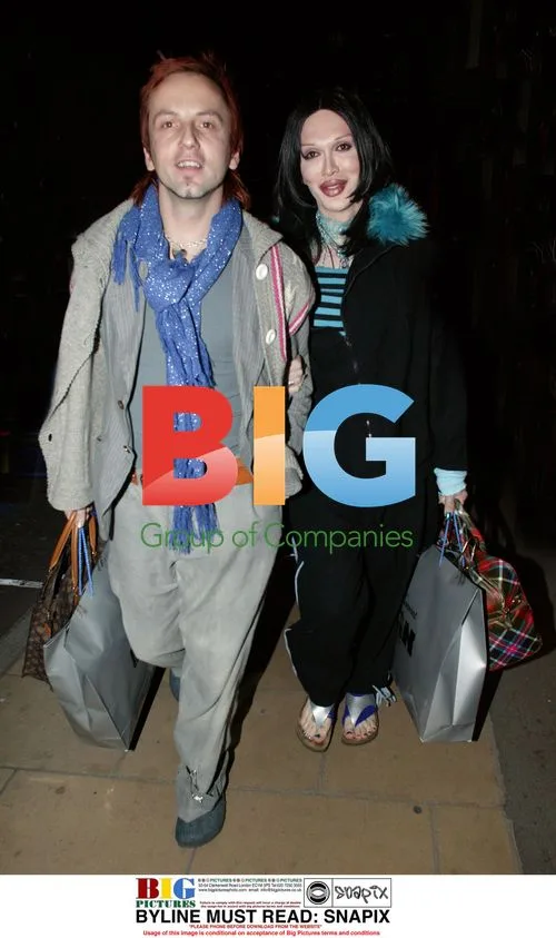 Pete Burns Christmas Shopping in London
