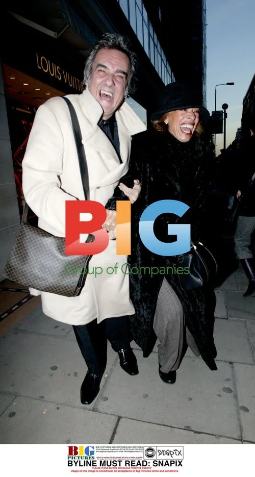 David Dickinson and wife Lorne Lesley in Knightsbridge