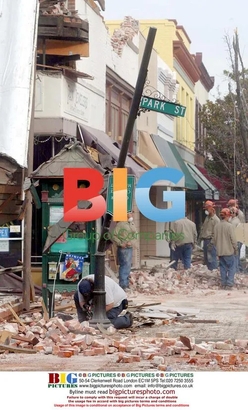Earthquake damage in Paso Robles, CA