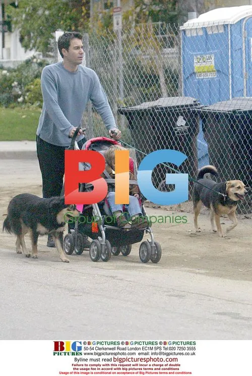 Eric McCormick out with son and dogs