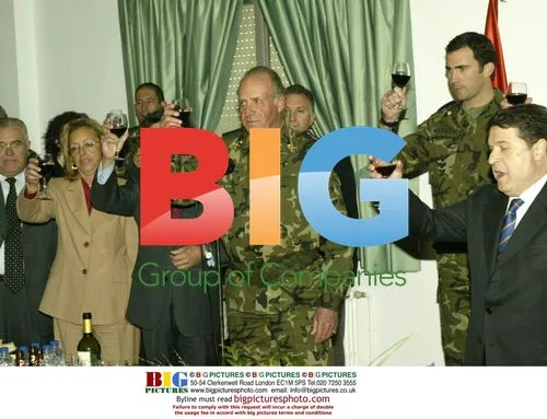 Prince Felipe and King Juan Carlos at NATO Headquarters
