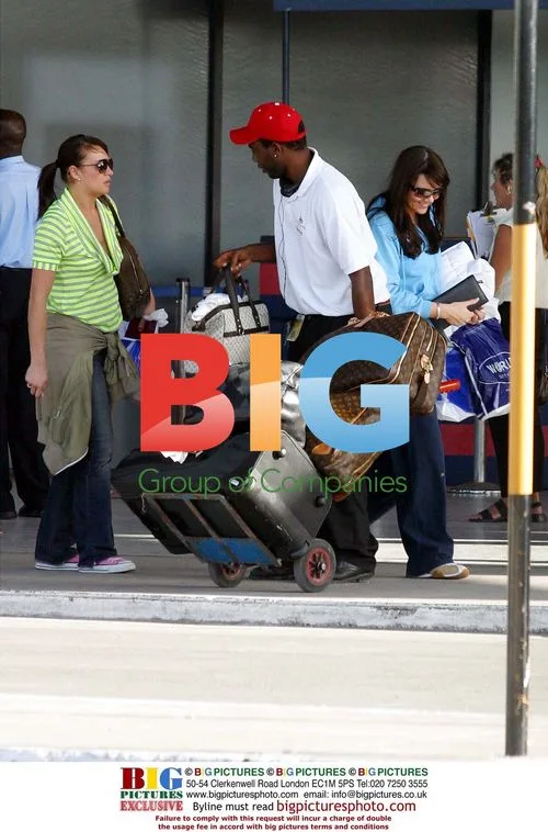 Martine McCutcheon Arrives in Barbados