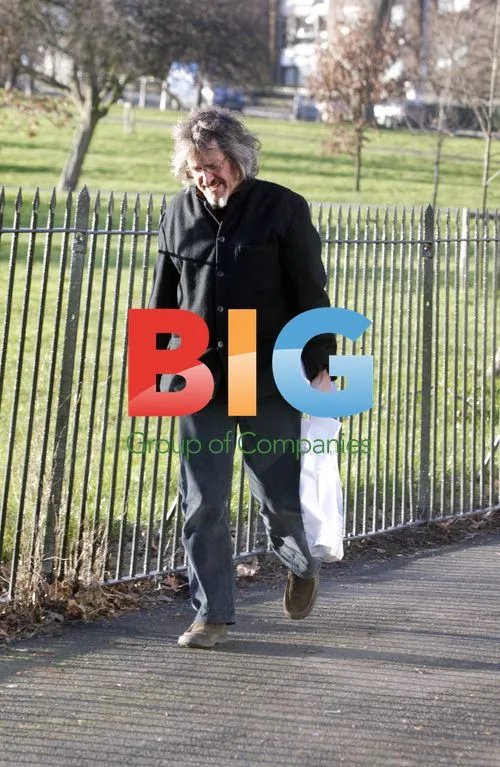 Griff Rhys Jones out for a stroll