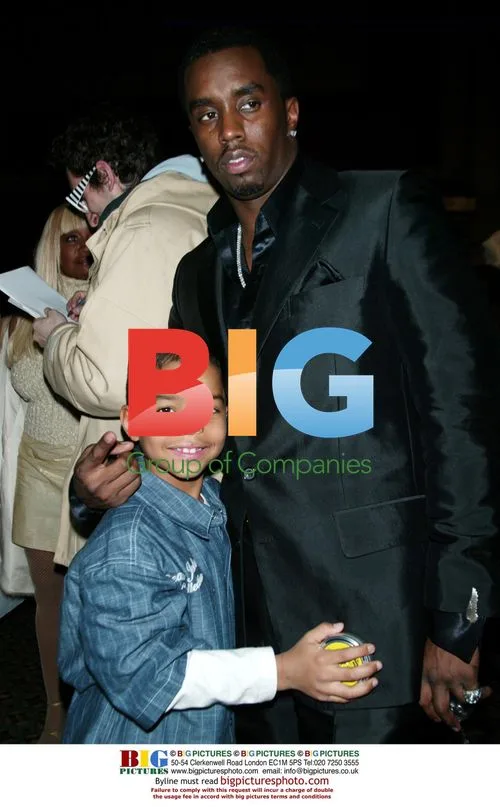 Sean Combs & son at Sean John Fashion Show