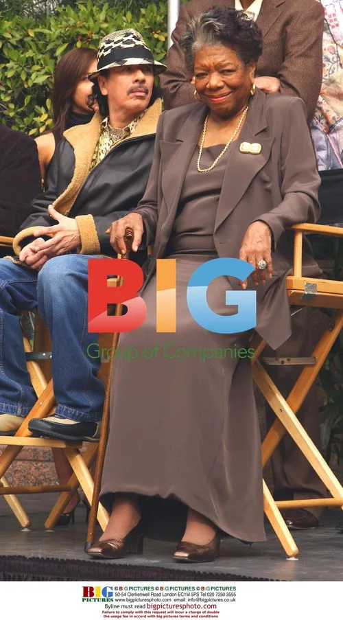 Carlos Santana and Dr. Maya Angelou at Museum Exhibit